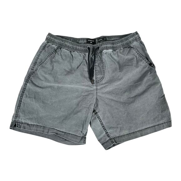 Quicksilver Men's Gray Shorts Beach Surf Outdoors Large Casual Draw String Waist - Picture 1 of 9